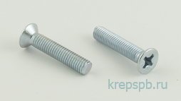 Винт с потайной головкой DIN 965 Zn, крестообразный шлиц